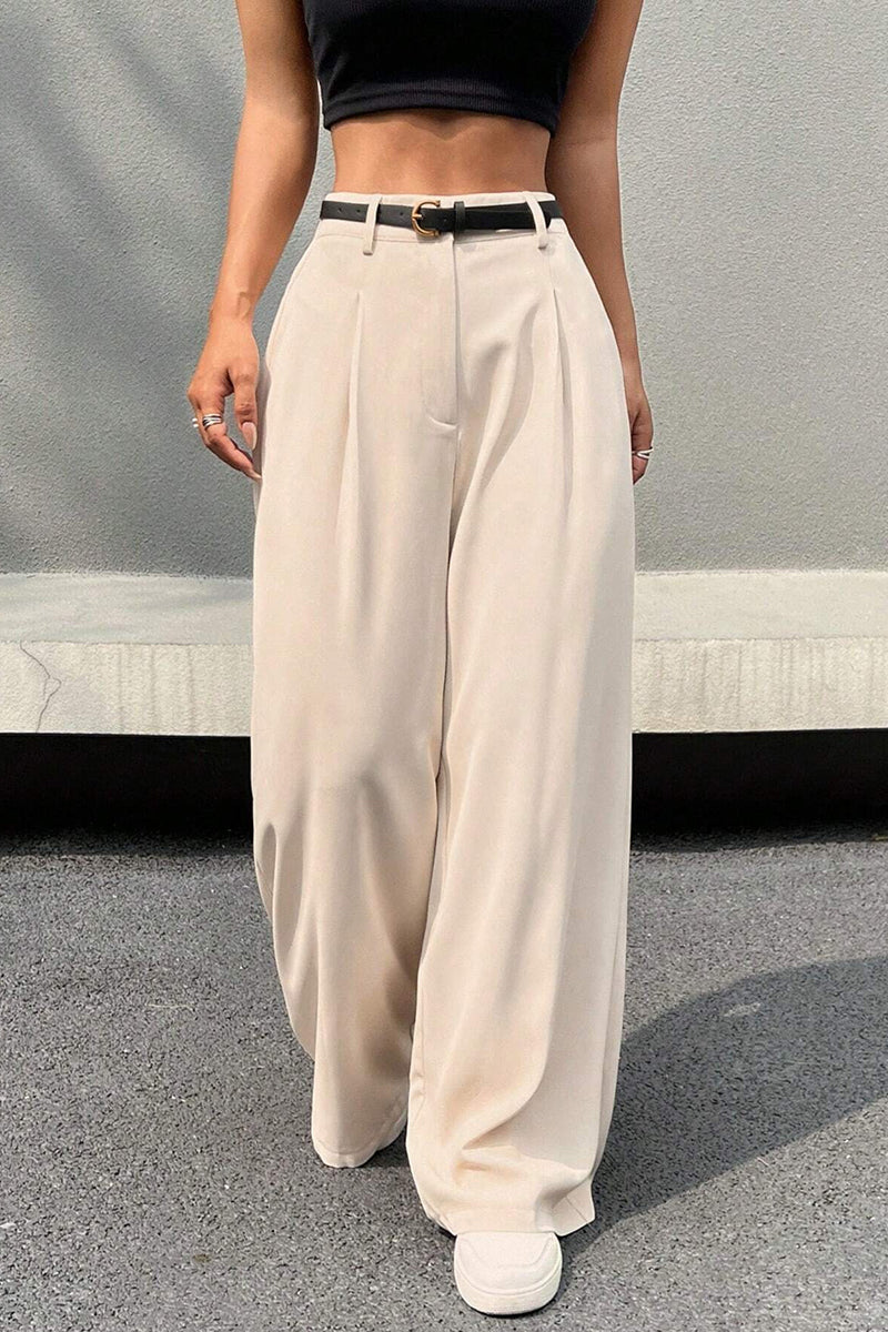 Wide-Leg Casual Pants