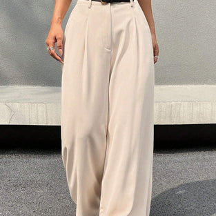 Wide-Leg Casual Pants