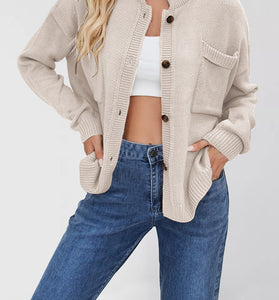 Button-Up Pocket Cardigan
