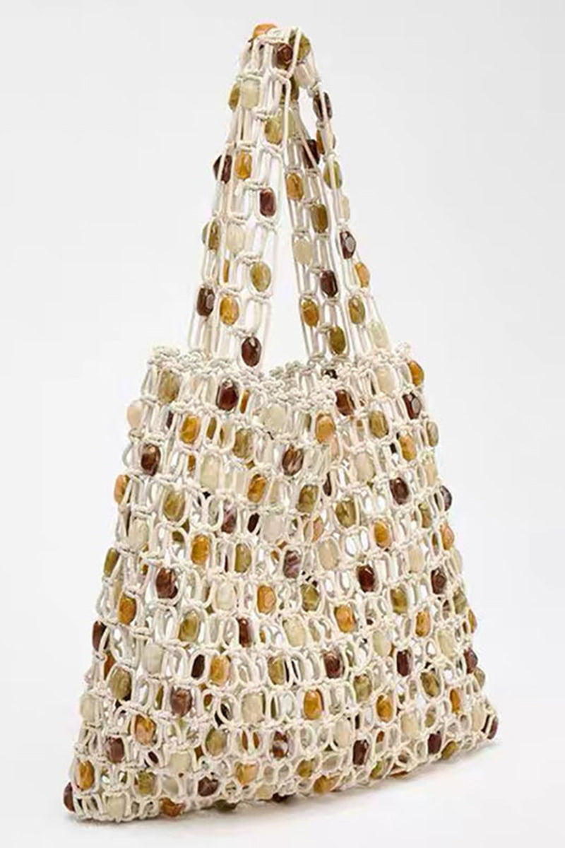 Chic Beaded Tote Bag