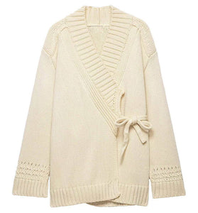 Elegant Knit Wrap Cardigan