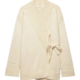 Elegant Knit Wrap Cardigan