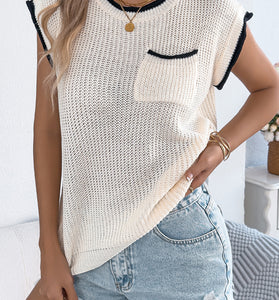 Stylish Sleeveless Sweater Vest