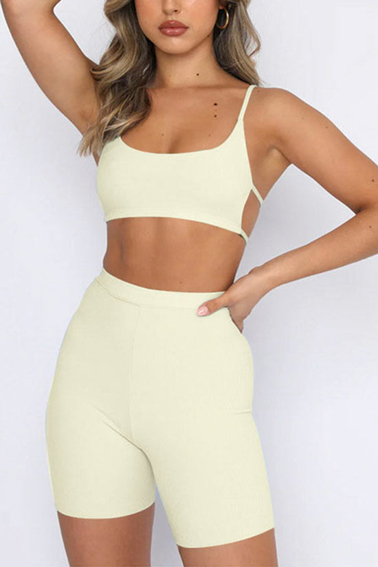 Sleek Sleeveless Workout Set