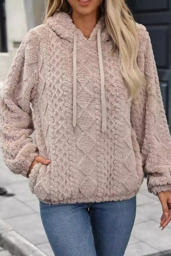 Cozy Textured Hooded Sweatshirt