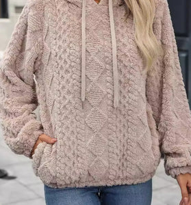 Cozy Textured Hooded Sweatshirt