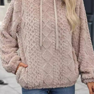 Cozy Textured Hooded Sweatshirt
