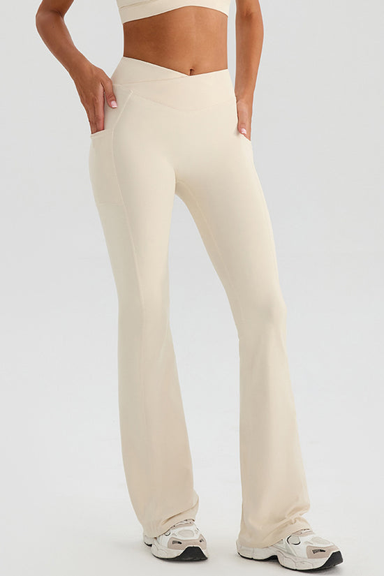 Sleek Crossover Waist Joggers