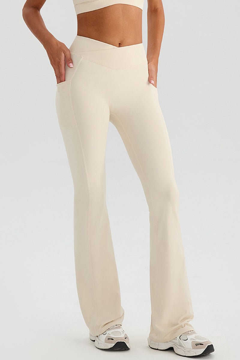 Sleek Crossover Waist Joggers