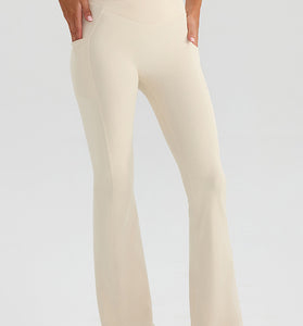 Sleek Crossover Waist Joggers
