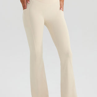 Sleek Crossover Waist Joggers