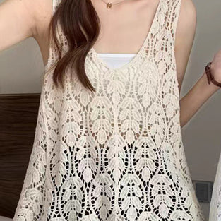 Elegant Pattern Sleeveless Tank Top