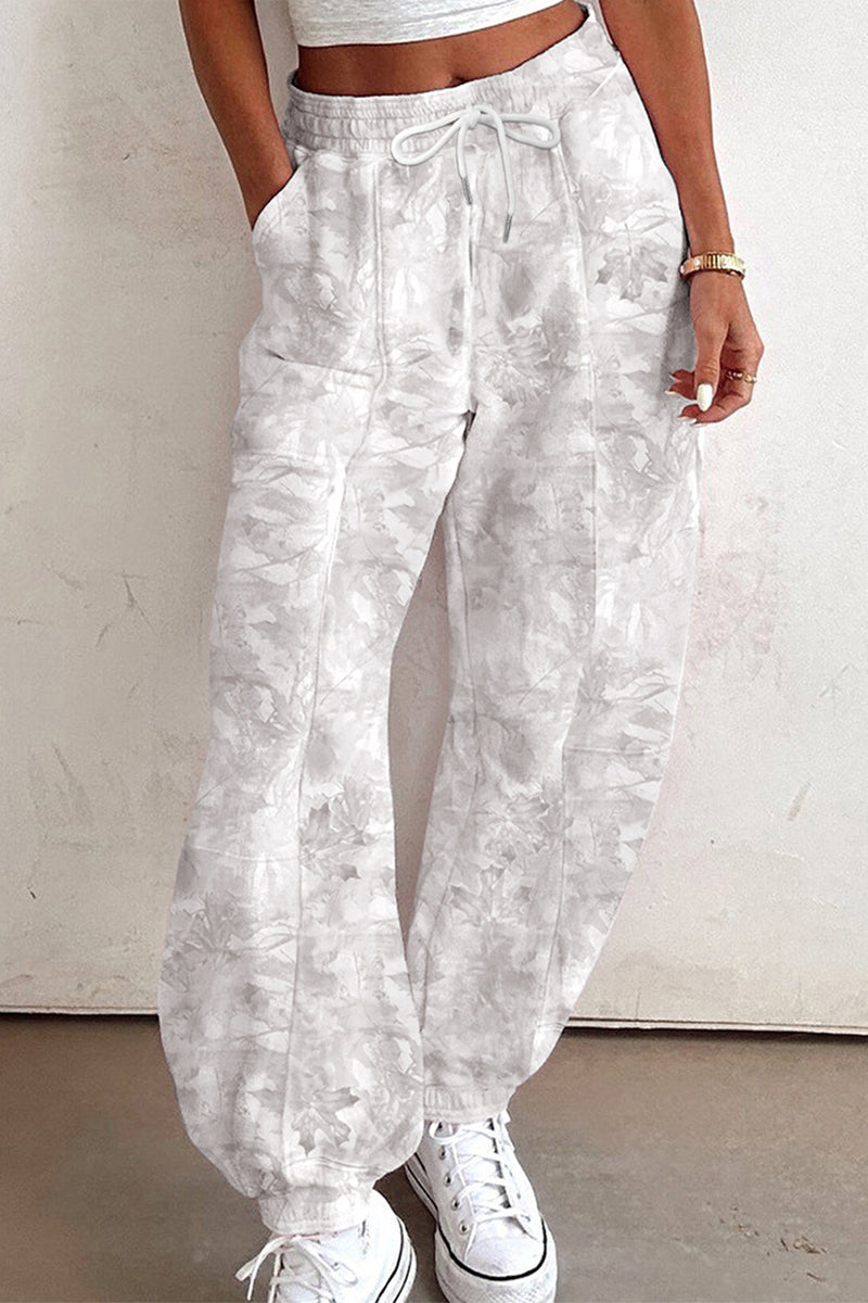 Relaxed Fit Casual Drawstring Pants