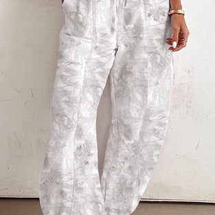 Relaxed Fit Casual Drawstring Pants