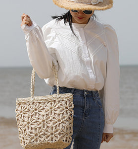 Chic Openwork Tote Bag