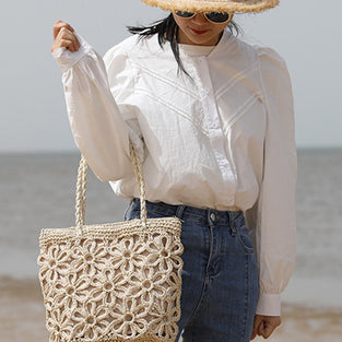 Chic Openwork Tote Bag