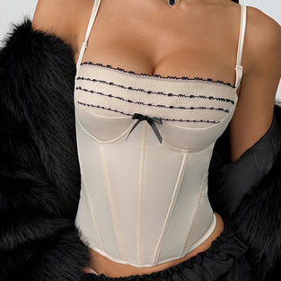 Strappy Corset Crop Top