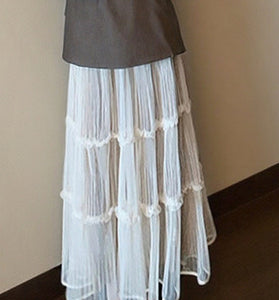 Tiered Midi Skirt