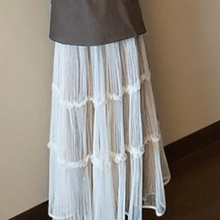 Tiered Midi Skirt