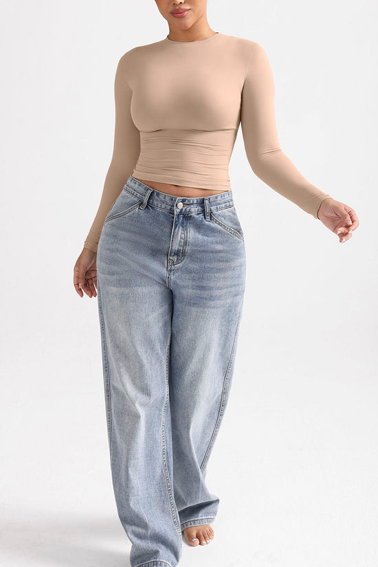 Long Sleeve Fitted T-Shirt