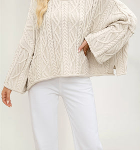 Cable Knit Oversized Sweater