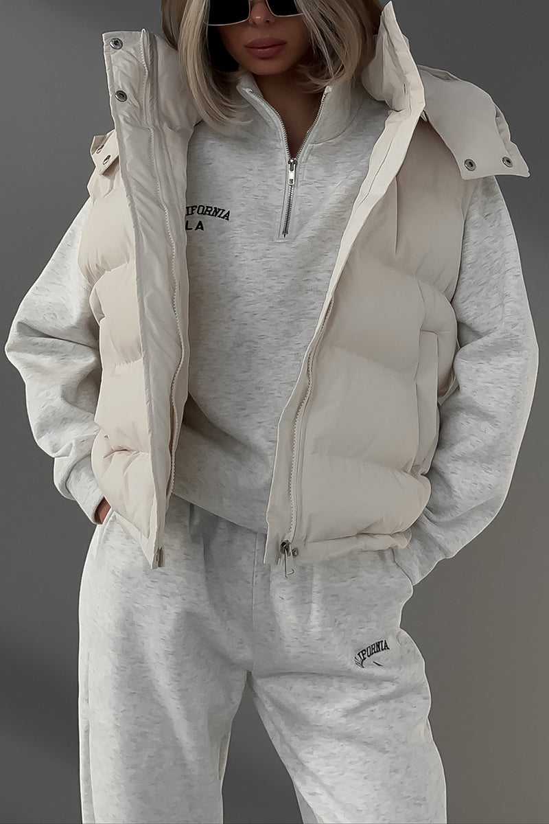 Quilted Sleeveless Puffer Vest