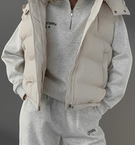 Quilted Sleeveless Puffer Vest