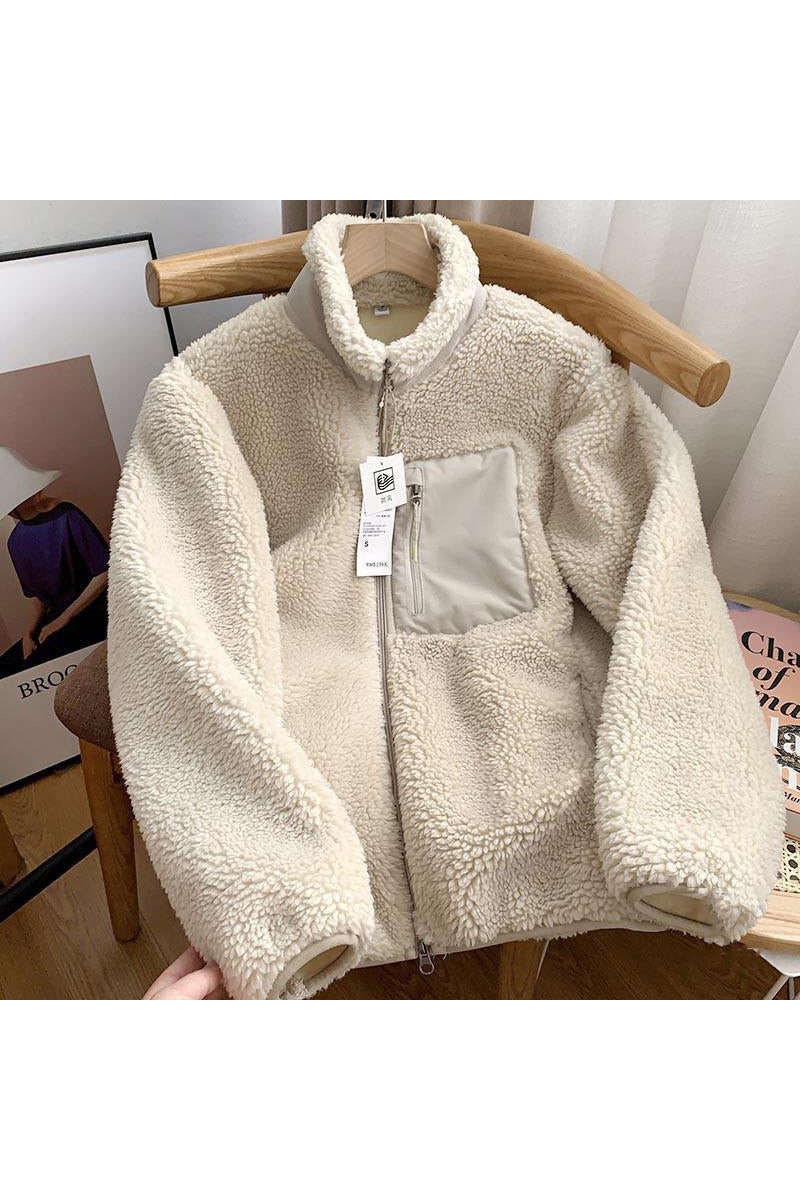 Cozy Fleece Zip-Up Coat