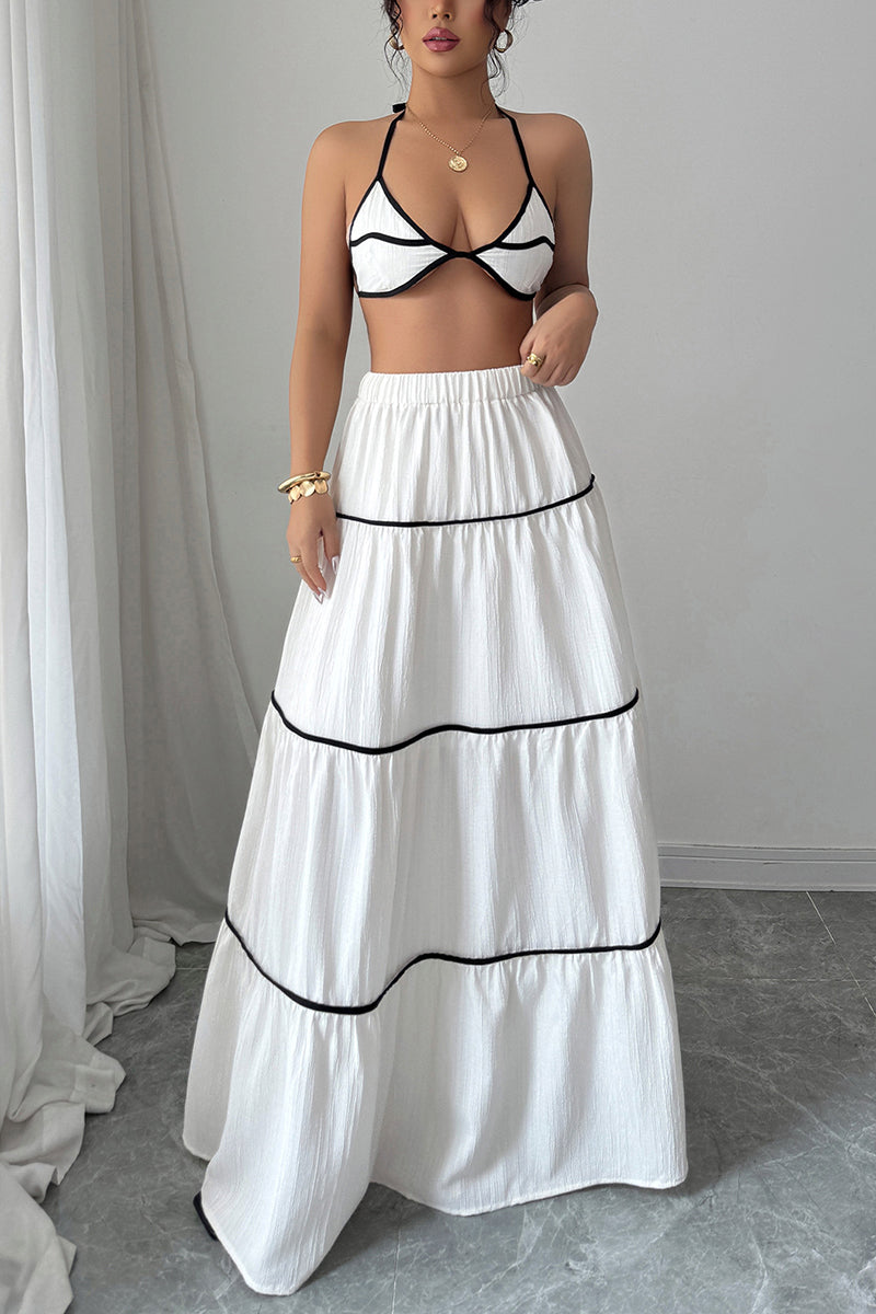 Strappy Two-Piece Skirt Set