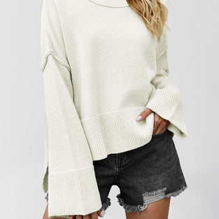 Relaxed Fit Long Sleeve Sweater