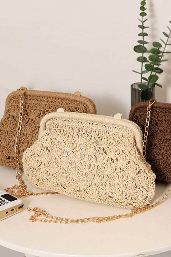 Stylish Woven Chain Shoulder Bag