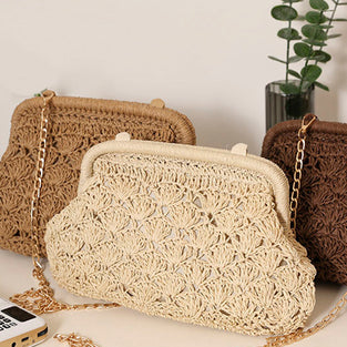 Stylish Woven Chain Shoulder Bag