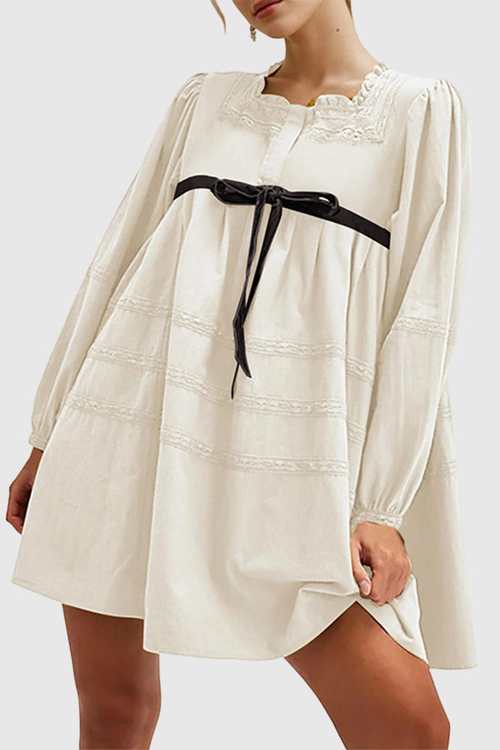 Elegant Ribbon Casual Dress