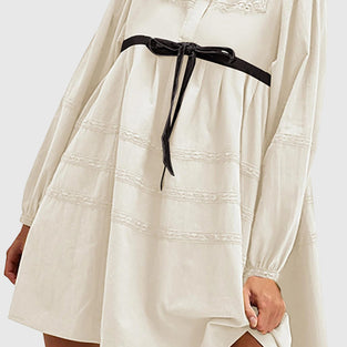 Elegant Ribbon Casual Dress