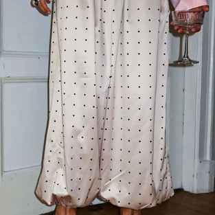 Polka Dot Casual Wide-Leg Pants