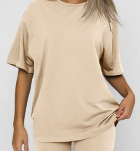Oversized Tee and Biker Shorts Set