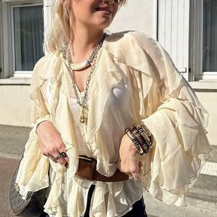 Ruffled Layered Blouse