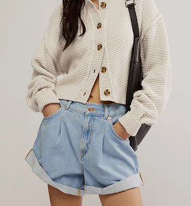 Casual Button-Up Cardigan Sweater
