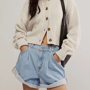 Casual Button-Up Cardigan Sweater