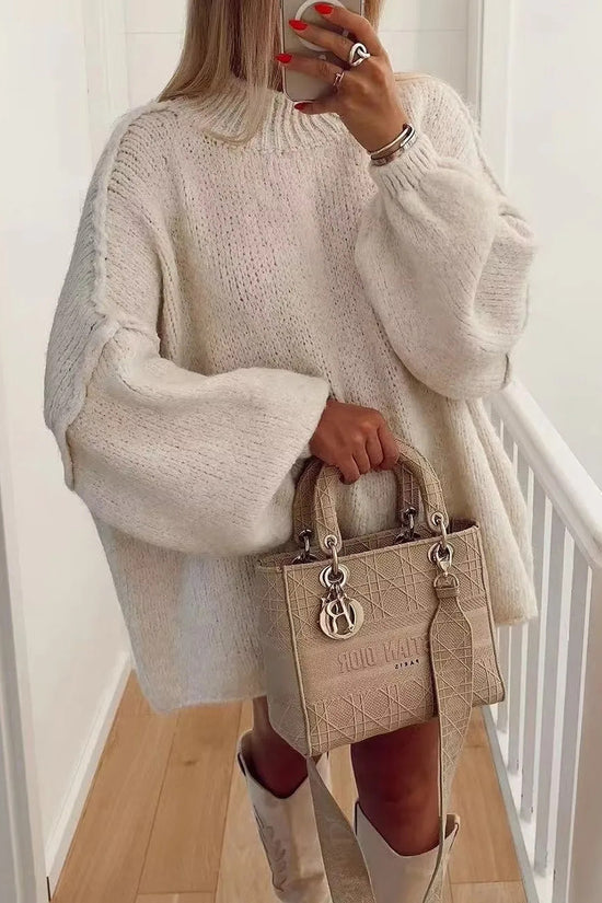 Cozy Turtleneck Knit Sweater