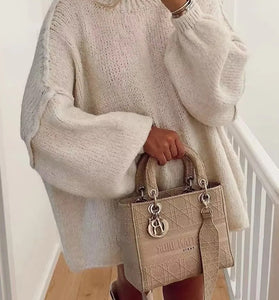 Cozy Turtleneck Knit Sweater