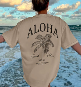 Aloha Palm Graphic T-Shirt
