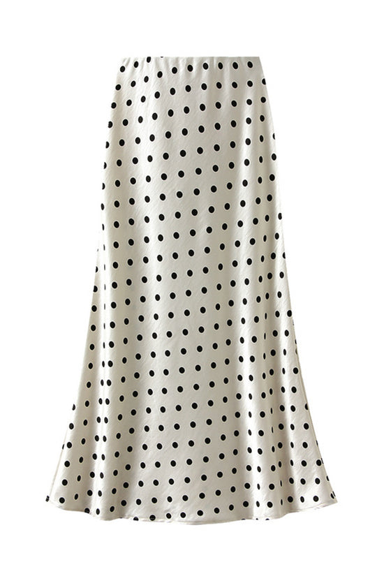 Polka Dot Midi Skirt