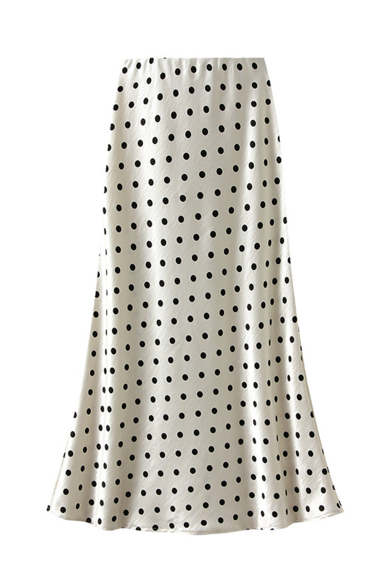 Polka Dot Midi Skirt