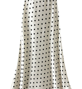 Polka Dot Midi Skirt