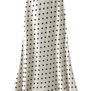 Polka Dot Midi Skirt