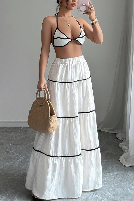 Strappy Two-Piece Skirt Set