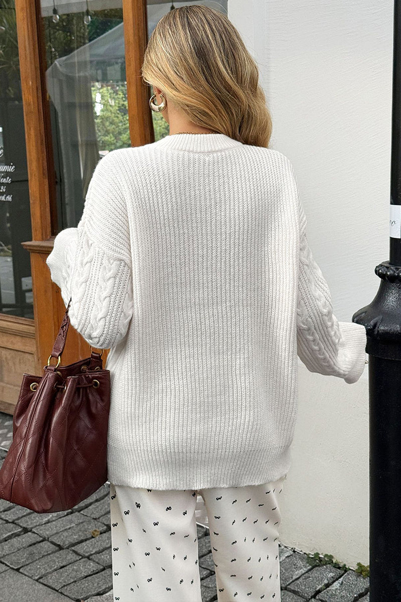 Cable Knit Long Sleeve Sweater