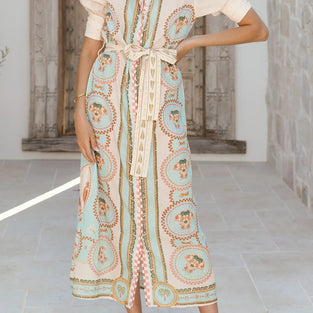 Bohemian Belted Maxi Dress