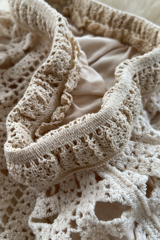 Crochet Patterned Midi Skirt